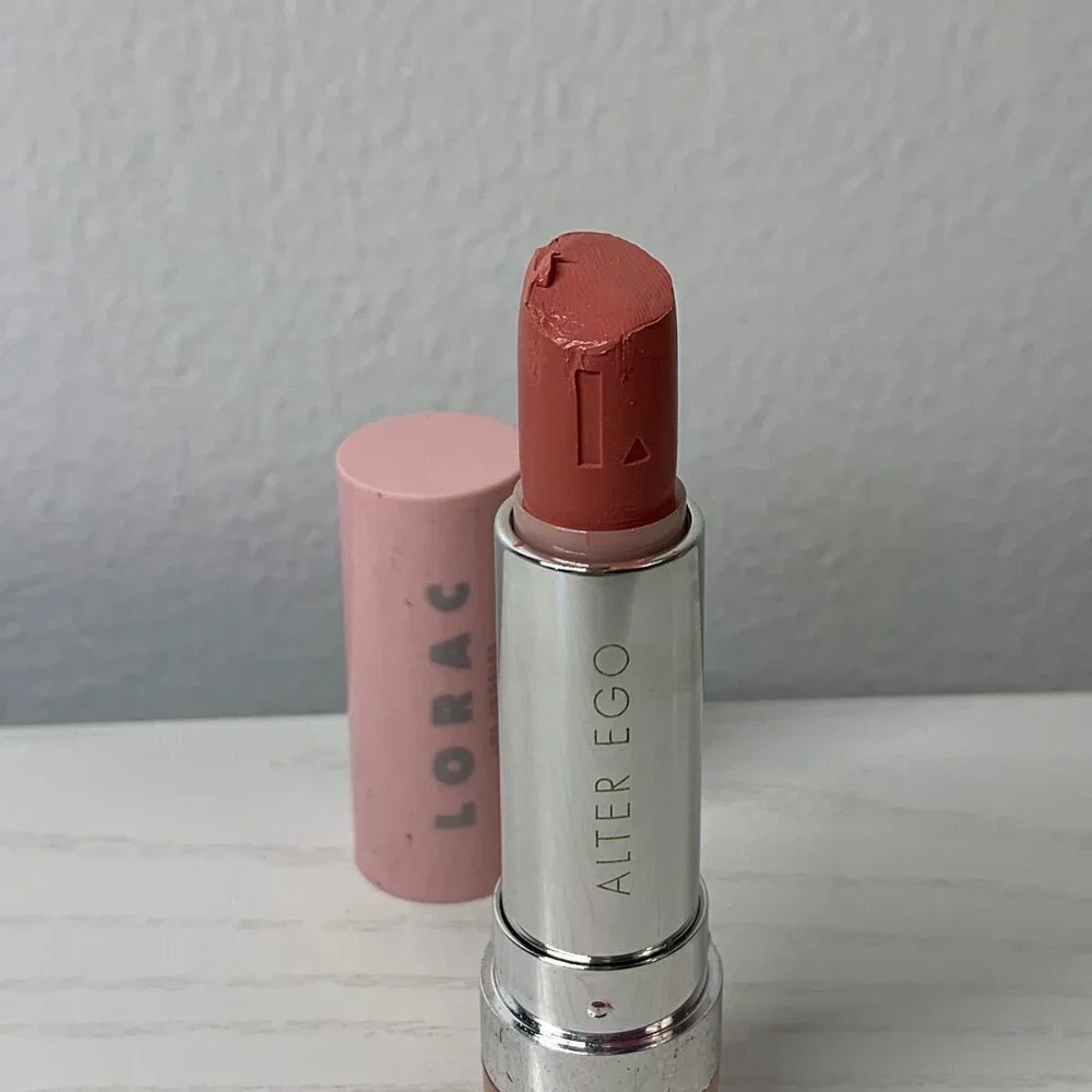 Lorac Alter Ego Lipstick Optimist Light Nude Pink No Box *USED* Rare discontinue